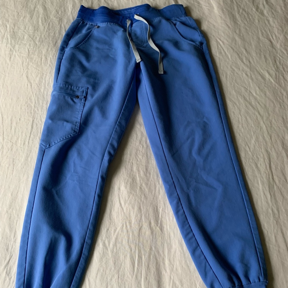 Figs Zamora joggers ceil blue size xs petite
